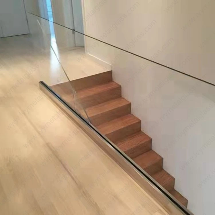 Aluminum U Channel Glass Railing