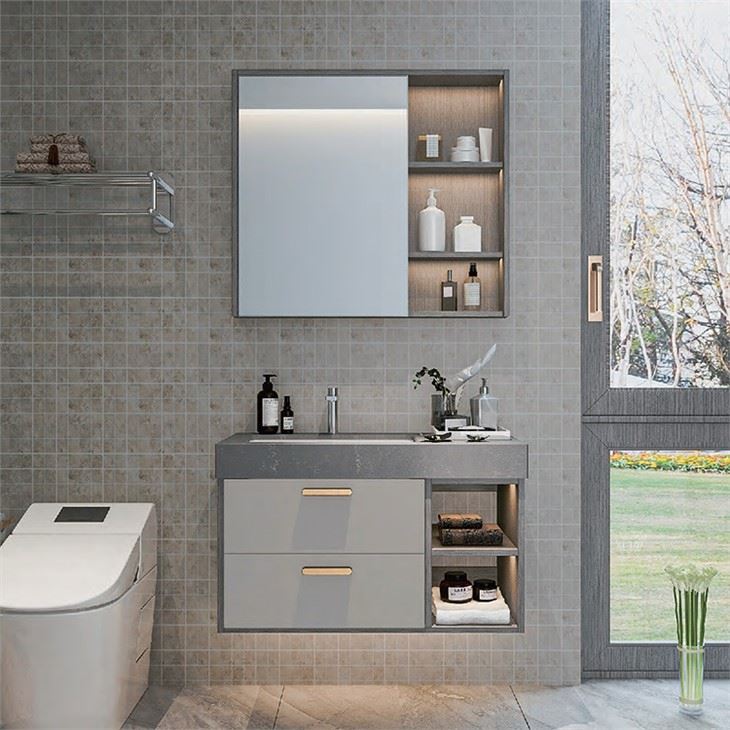 Aluminum Surface Bathroom Cabinet