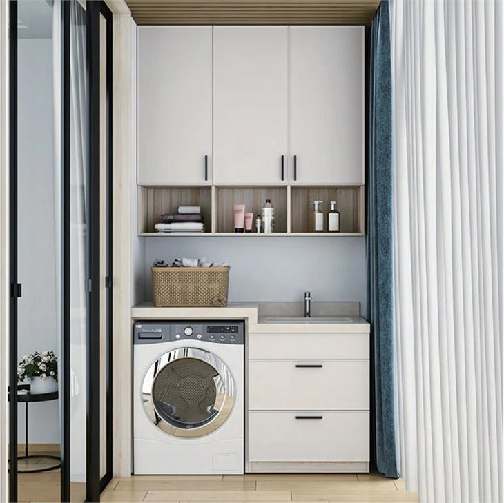 Light-colored Balcony Cabinet